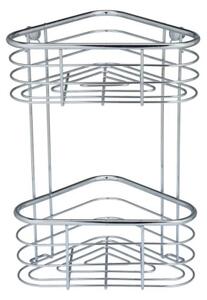 WENKO 25569100-Rohový regál TRESTINA 25x35 cm nerez/stříbrná