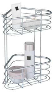 WENKO 25569100-Rohový regál TRESTINA 25x35 cm nerez/stříbrná