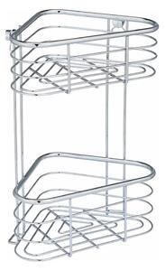 WENKO 25569100-Rohový regál TRESTINA 25x35 cm nerez/stříbrná