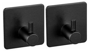 WENKO 55009100-Háček BLACK OUTDOOR KITCHEN 4,5x4,5 cm nerez/černá