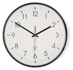 Nedis CLWA6226BK - Nástěnné hodiny pr. 30,5 cm 1xAA černá