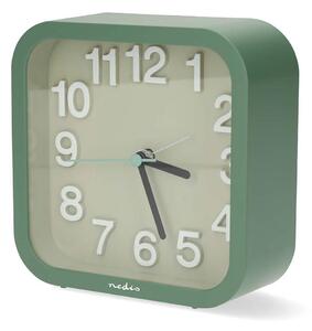 Nedis CLDK1004GN - Analogový budík 1xAA zelená