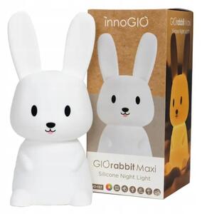 Noční lampa pro děti InnoGIO GIOrabbit Maxi GIO-137 silikonové bílé