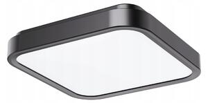 Stropní Svítidlo stropní LED koupelnový černý čtvercový 42 cm IP44 4000K Rabalux