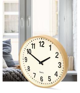 Nedis CLWA2226WD - Nástěnné hodiny pr. 30,8 cm 1xAA dřevo