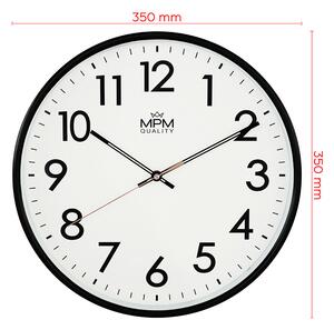 Designové plastové hodiny černé MPM E01.3877