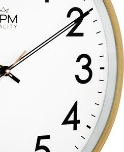 Designové plastové hodiny světle hnědé MPM E01.3877
