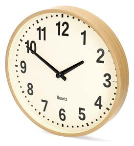 Nedis CLWA2226WD - Nástěnné hodiny pr. 30,8 cm 1xAA dřevo