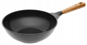 Wok Gerlach 28 cm keramický černý NATUR