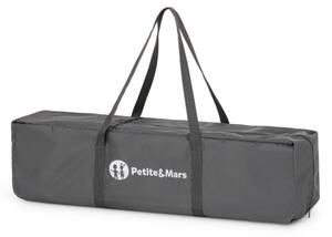 PETITE&MARS - Cestovní postýlka NYJA Urban Jungle Charcoal