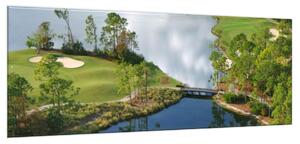 Obraz skleněný golfové hřiště - 100 x 150 cm