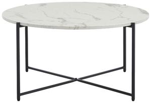 KONFERENČNÍ STOLEK, černá, bílá, kov, kompozitní dřevo, 83/83/40 cm MID.YOU - Konferenční stolky, Online Only