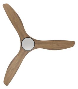 Eglo 35113 - LED Stropní ventilátor PORTSEA LED/19W/230V pr.132cm hnědá + DO