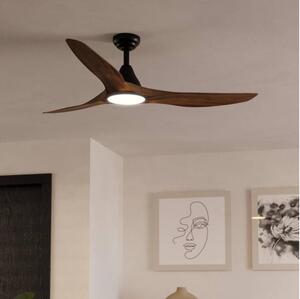 Eglo 35113 - LED Stropní ventilátor PORTSEA LED/19W/230V pr.132cm hnědá + DO
