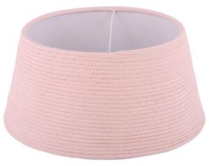 Světlounce růžové provázkové stínidlo na stolní lampu - Ø35*17 cm/ E27