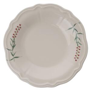 Jídelní sada 24 ks bílá/zelená/porcelán