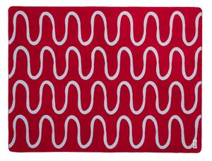Červená deka 150x200 cm Swirl – noo.ma