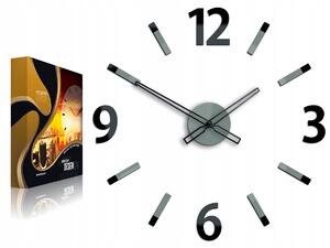 Nástěnné hodiny ModernClock stříbrné 60 cm