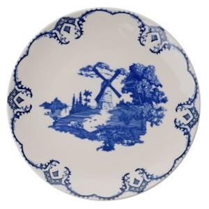 Jídelní sada 24 ks modrá/bílá/porcelán