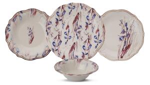 Jídelní sada 24 ks pestrobarevná/porcelán