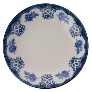 Jídelní sada 24 ks modrá/bílá/porcelán