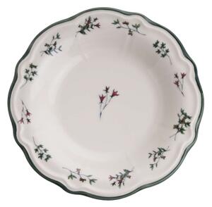 Jídelní sada 24 ks bílá/zelená/porcelán