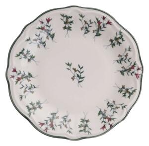Jídelní sada 24 ks bílá/zelená/porcelán
