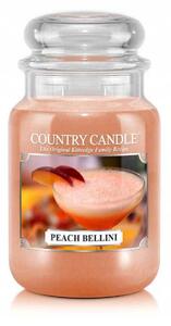 Tradiční parafinová svíčka PEACH BELLINI Country Candle 1 ks
