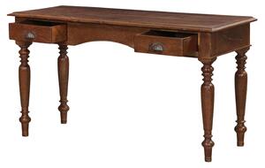 Psací stůl z teakového dřeva s šuplíky, 136x54x74cm
