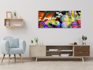 Obraz skleněný barevný abstrakt - 30 x 40 cm