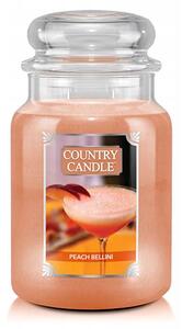 Tradiční parafinová svíčka PEACH BELLINI Country Candle 1 ks
