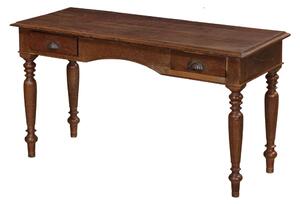 Psací stůl z teakového dřeva s šuplíky, 136x54x74cm