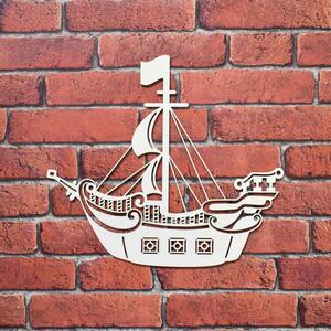 DUBLEZ | Nálepka na zeď pro chlapce - Pirátská loď