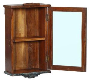 Prosklená skříňka z teakového dřeva, 36x16x57cm