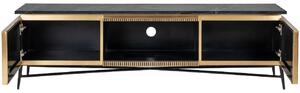 Zlatý kovový TV stolek Richmond Ironville 170 x 40 cm