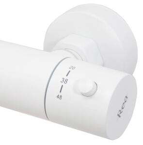 REA-P6608 - Sprchová sada s termostatickou baterií LUNGO matná bílá