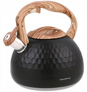 Tradiční ocelová Konvice Klausberg 2,8 l černá