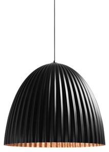 Nordic Design Černo měděné kovové závěsné světlo Liss 50 cm