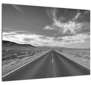 Skleněný obraz silnice (70x50 cm)