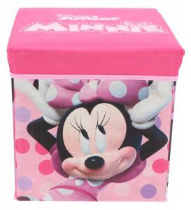 Taburet úložný box Disney Minnie Mouse růžový 20 l