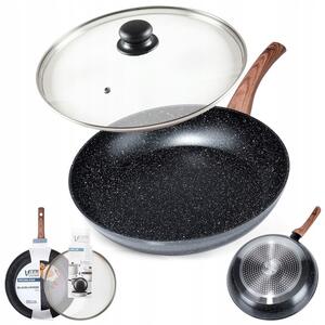 Pánev GRANITOVÁ na smažení dušení VILDE 32 cm plyn/indukce poklička