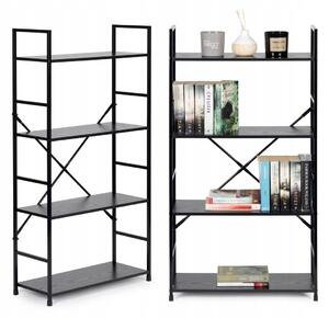 Regál ModernHome 58,5 cm x 113 cm x 23,5 cm černý