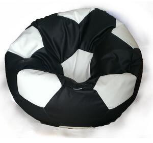 Sedací vak fotbalový míč XXL TiaHome - černo bíla