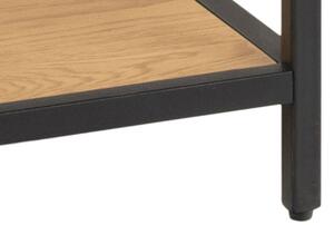 Scandi Dubový pracovní stůl s policemi Darila 130 x 60 cm