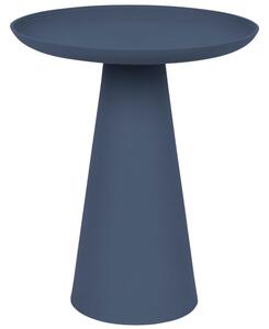 White Label Tmavě modrý kovový odkládací stolek WLL RINGAR 34,5 cm