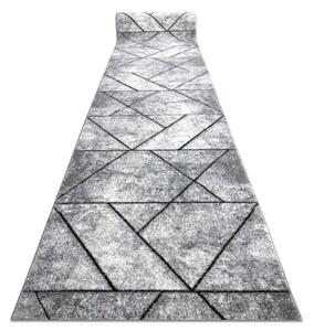 Běhoun COZY 8872 Wall, geometrický, trojúhelníky - Strukturální, šedý / modrý