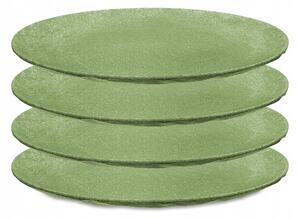 TALÍŘ HLUBOKÝ mělký průměr 26 cm plastový zelený KOZIOL sada x4