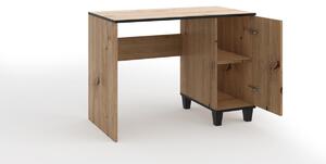 Psací stůl P8, 100x75x56, dub artisan/černá