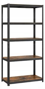 Kovový skladový regál Songmics 180 x 90 x 40 cm, nosnost 175 kg na polici