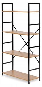 Regál ModernHome 58,5 cm x 113 cm x 23,5 cm v odstínech hnědé